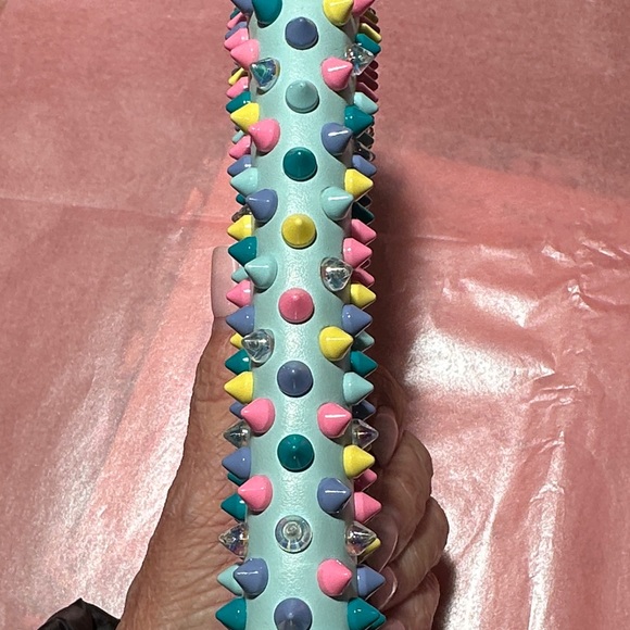 Christian Louboutin Multicolor Studded Clutch - Picture 5 of 16